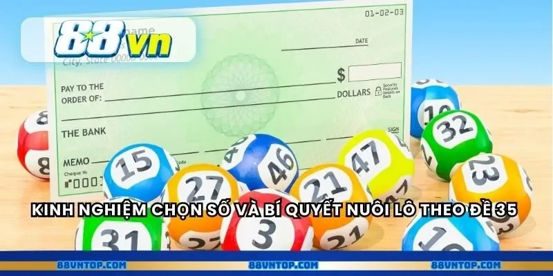 Kinh nghiệm chọn số và bí quyết nuôi lô theo đề 35